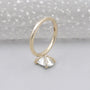 Elegant oval diamond ring in yellow gold