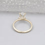 Hidden halo ring oval cut close-up