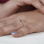 Fine jewelry vintage inspired diamond engagement ring