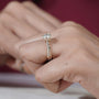 Romantic floral halo diamond engagement ring