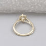 IGI Certified round lab grown diamond engagement ring