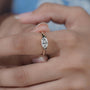 Premium lab grown marquise diamond engagement ring