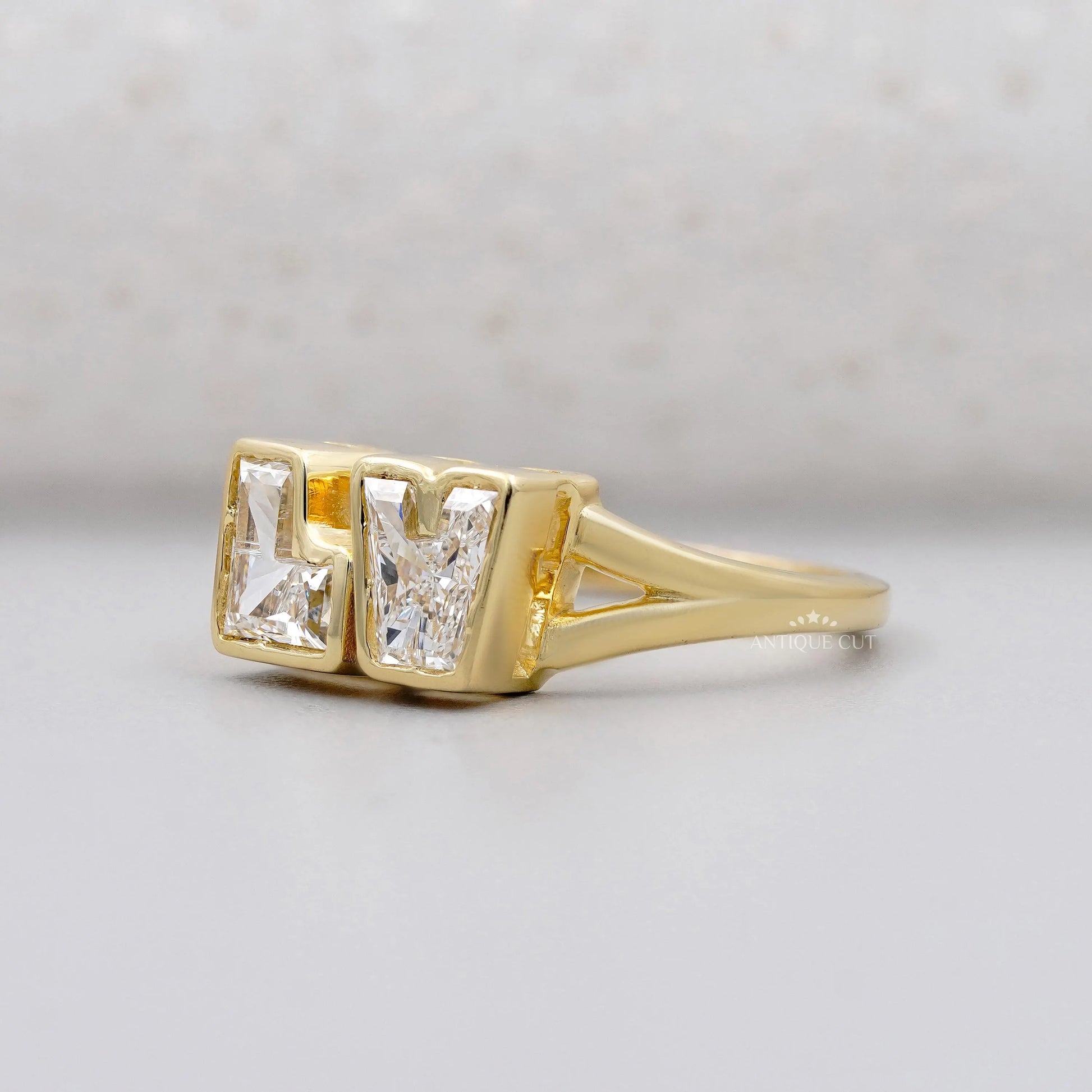 Lab grown diamond LV ring
