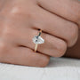 Sparkling pear shape engagement ring