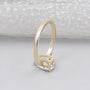 Elegant pear solitaire engagement ring