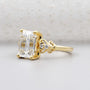 4 prong emerald cut engagement ring