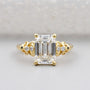 Vintage emerald cut engagement ring