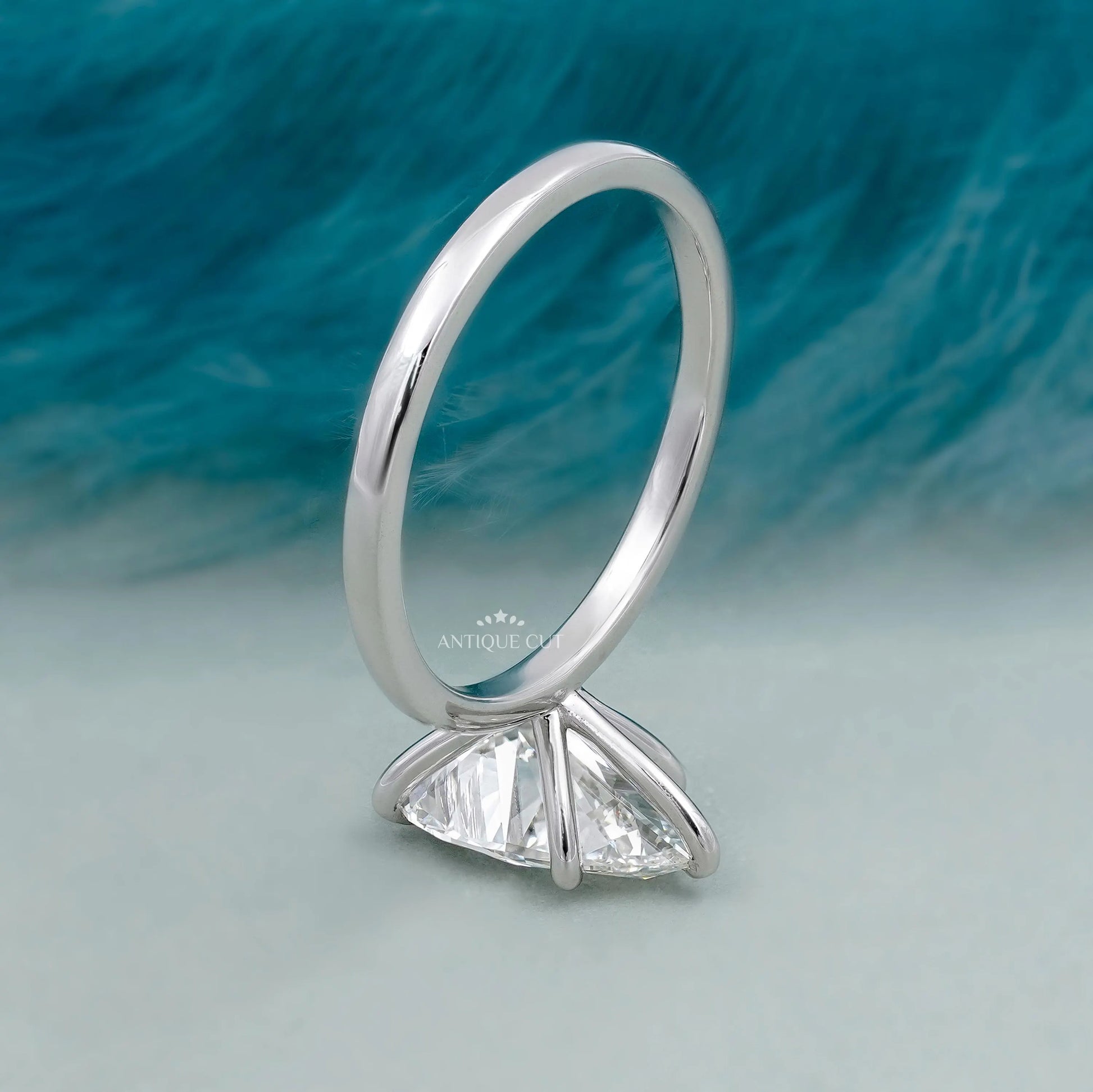 IGI certified pear diamond ring