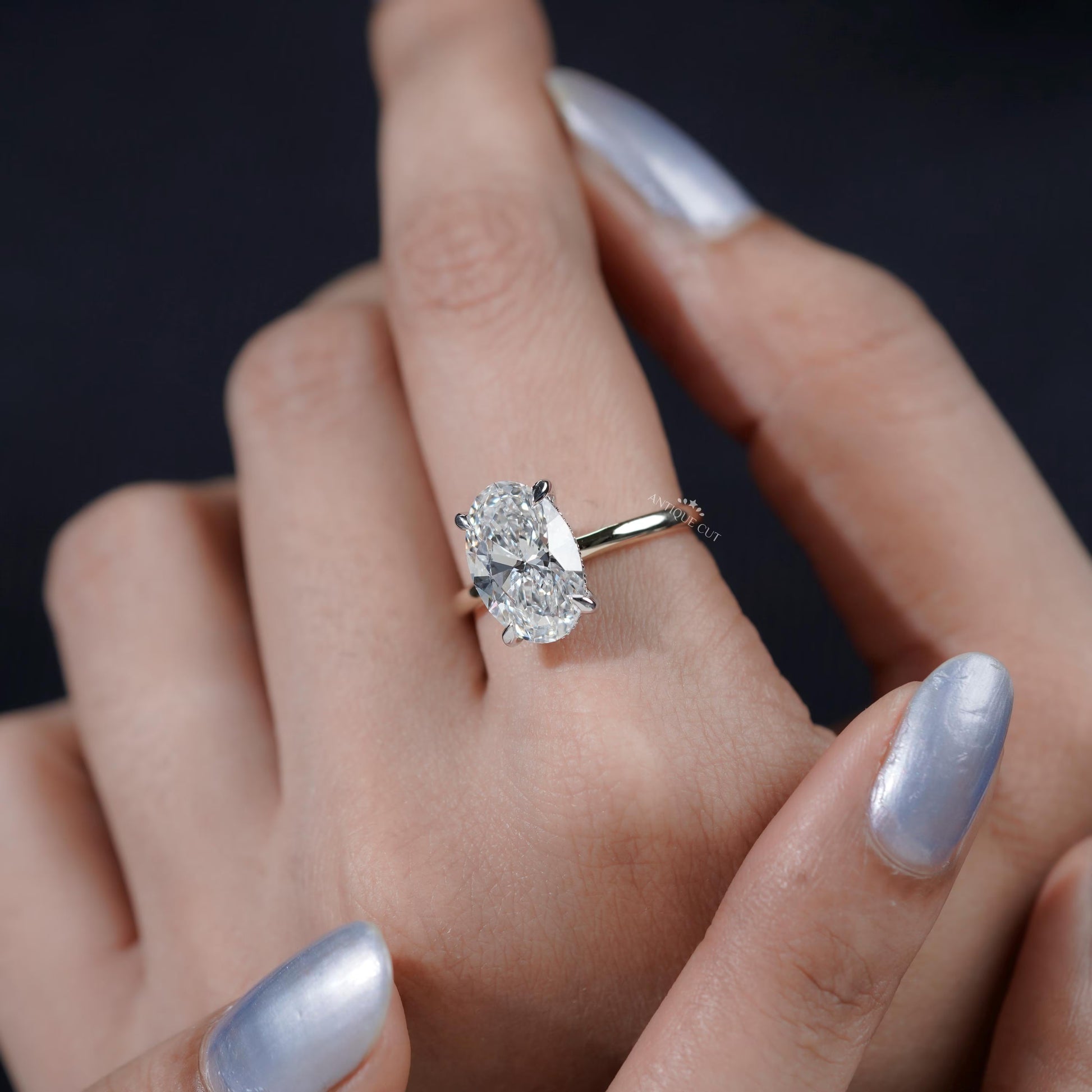 Classic oval cut solitaire ring