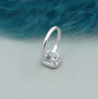 Cushion diamond ring with smooth bezel setting