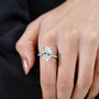 Oval cut diamond ring elegant design