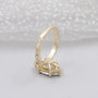 Vintage inspired marquise cut diamond ring design