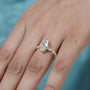 Luxury vintage marquise engagement ring by Antiquecut