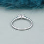 IGI Certified oval lab grown diamond engagement ring