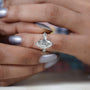 Classic vintage style marquise cut diamond ring