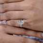 Fine jewelry marquise engagement ring in white gold