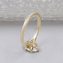 Oval solitaire diamond bridal ring design