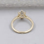 Lab grown oval diamond ring with classic 6 prong setting