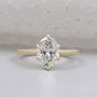 Oval Lab Grown Diamond Engagement Ring with Solitaire 6 Prong Setting IGI Certified