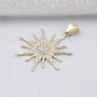 IGI certified round diamond pendant in gold
