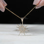 Sustainable lab grown diamond pendant