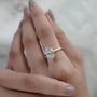 Yellow gold oval cut diamond solitaire bridal ring