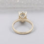 IGI Certified oval lab grown diamond solitaire ring
