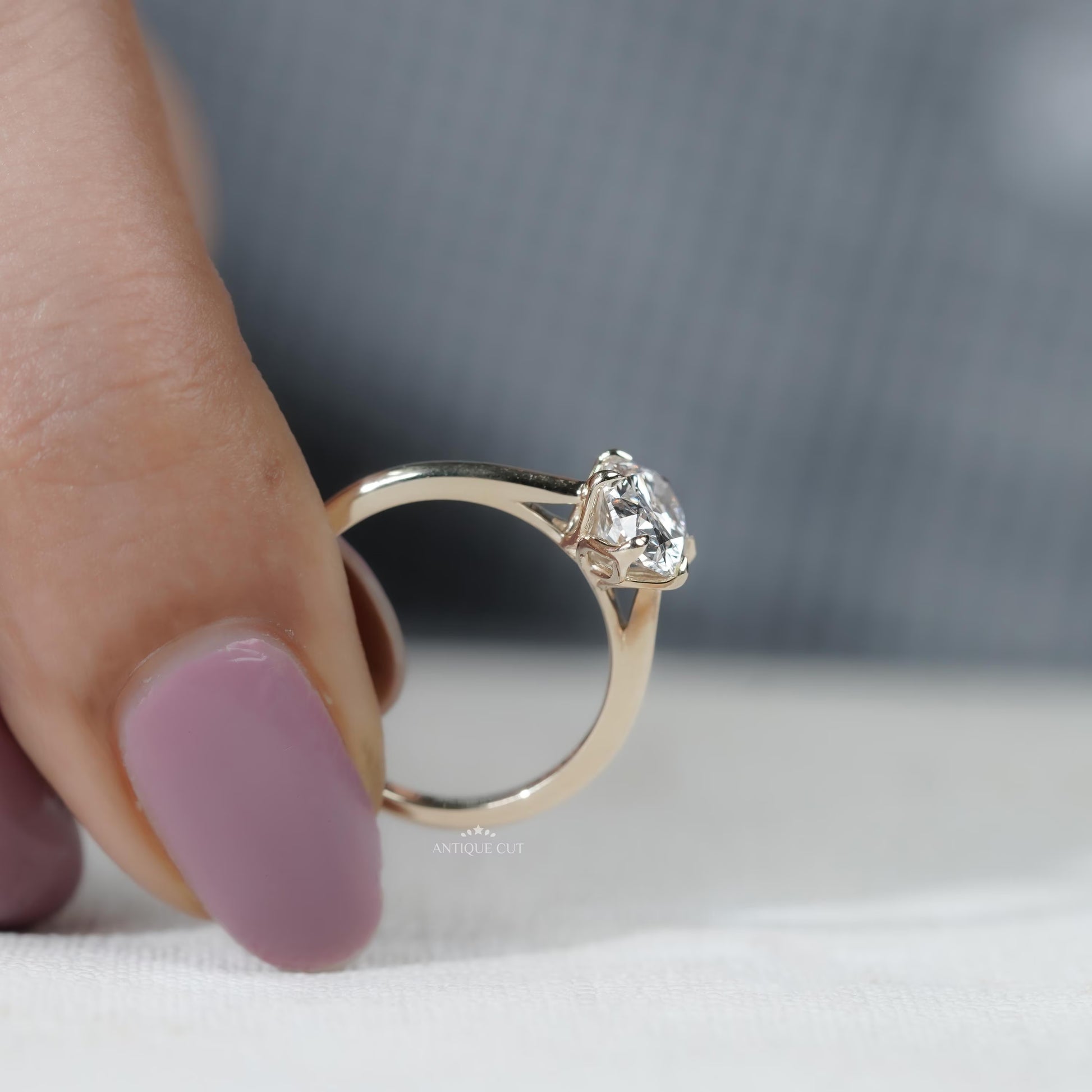 IGI Certified lab grown diamond solitaire bridal jewelry