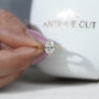 White gold oval diamond engagement ring design