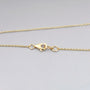 Lab grown diamond teardrop pendant necklace yellow gold