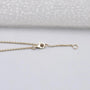 IGI certified round diamond bar pendant
