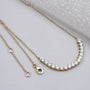 Antiquecut curved bar diamond pendant
