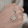Timeless round diamond pendant design