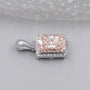 Radiant pink diamond jewelry pendant design