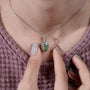 Luxury green diamond pendant antiquecut