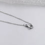 Lab grown diamond emerald pendant with modern frame