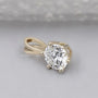 White yellow diamond pendant necklace IGI certified