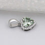IGI certified green heart diamond pendant