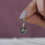 Fine jewelry green heart necklace