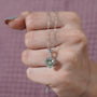 Sustainable lab grown diamond pendant