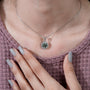 Handcrafted Antiquecut diamond pendant