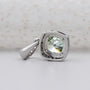 IGI certified green moissanite pendant