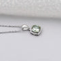 Elegant cushion halo pendant design