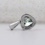 Luxury green diamond pendant with halo setting