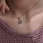 Stylish heart shaped diamond necklace