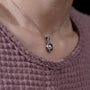 Luxury green diamond pendant necklace