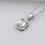 Luxury royal emerald diamond pendant