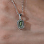 Sustainable lab grown diamond pendant