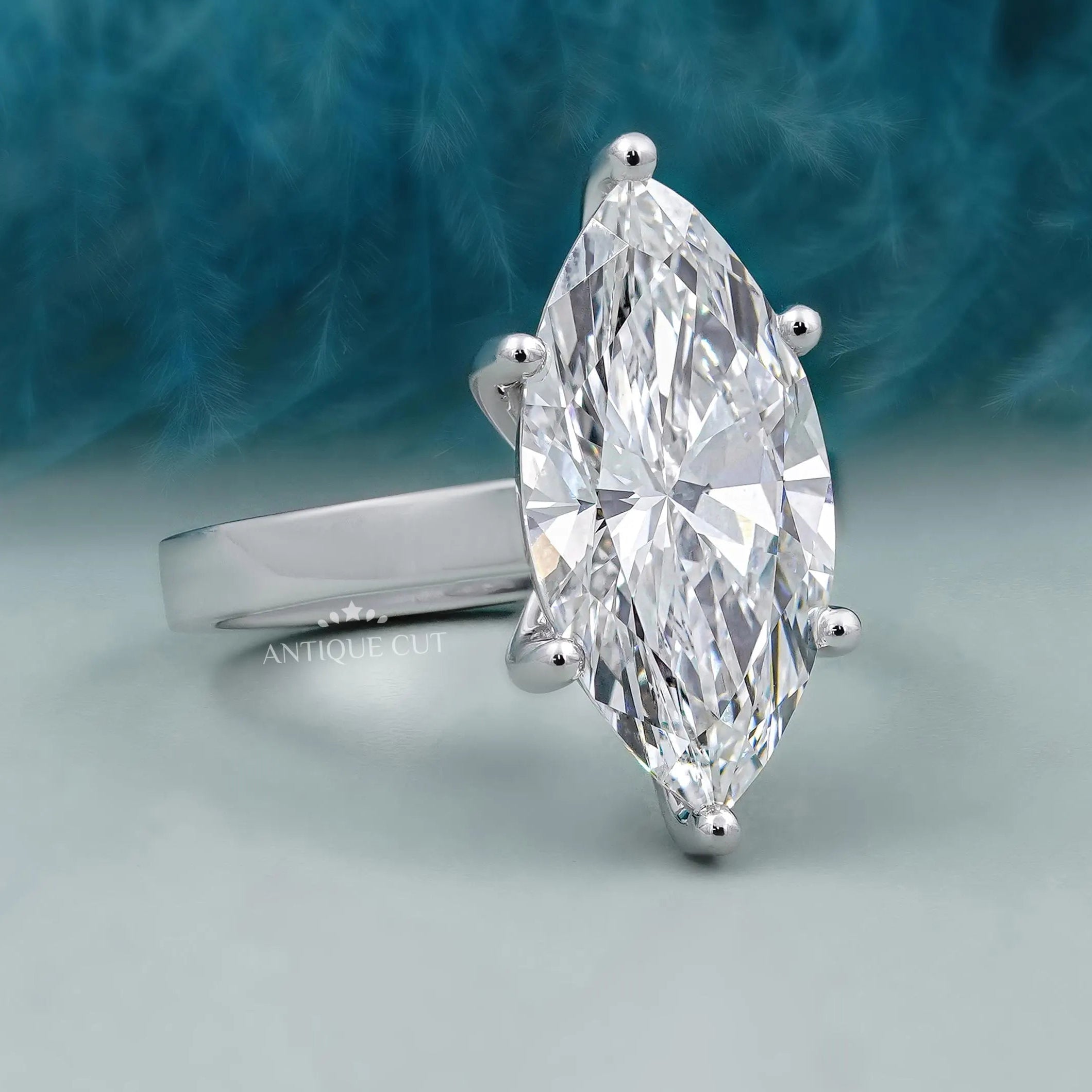 IGI certified marquise cut diamond ring