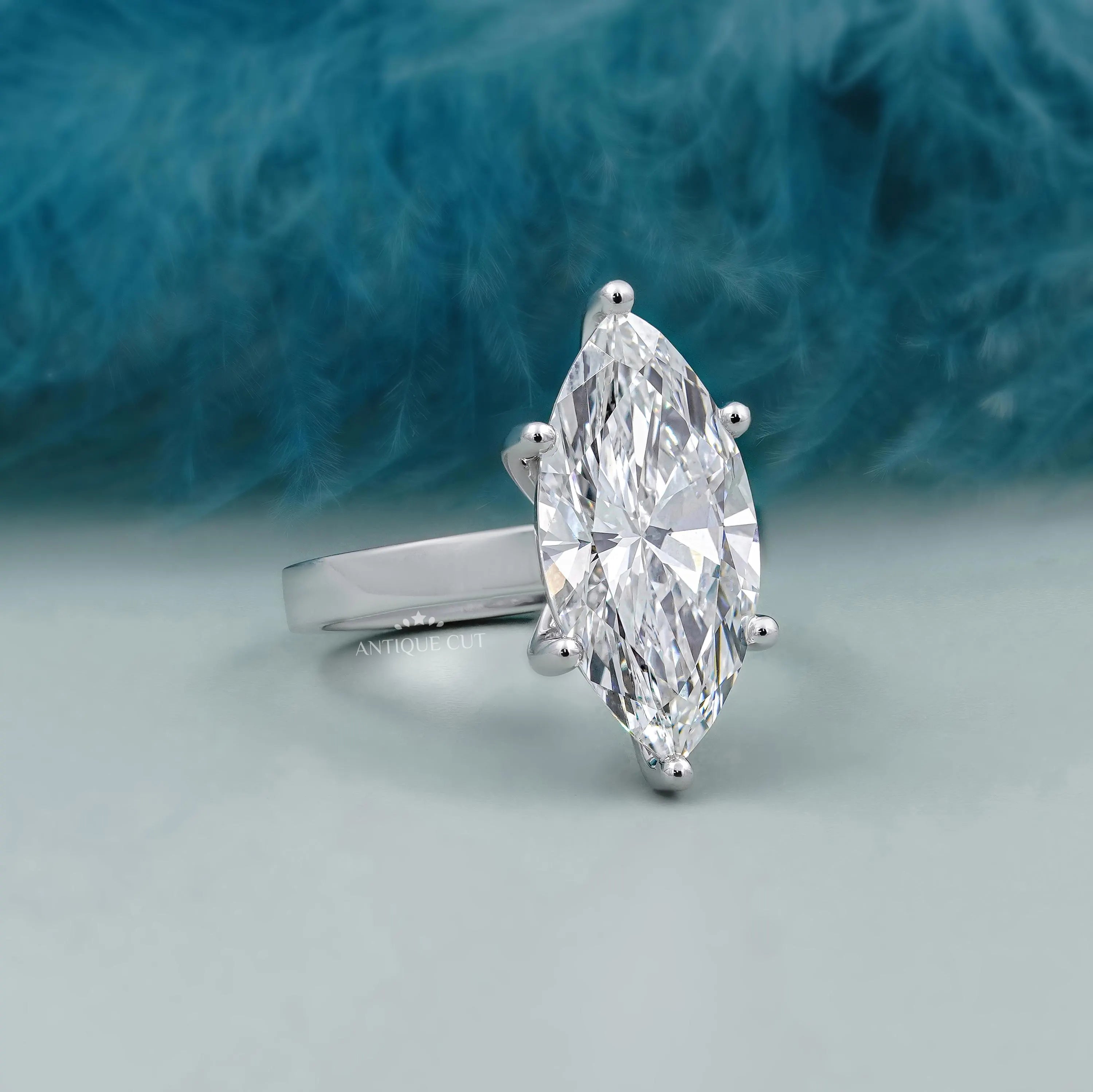 IGI certified marquise cut diamond ring
